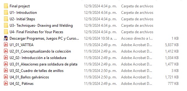 Soldadura y Unión para Diseño de Joyería Metal