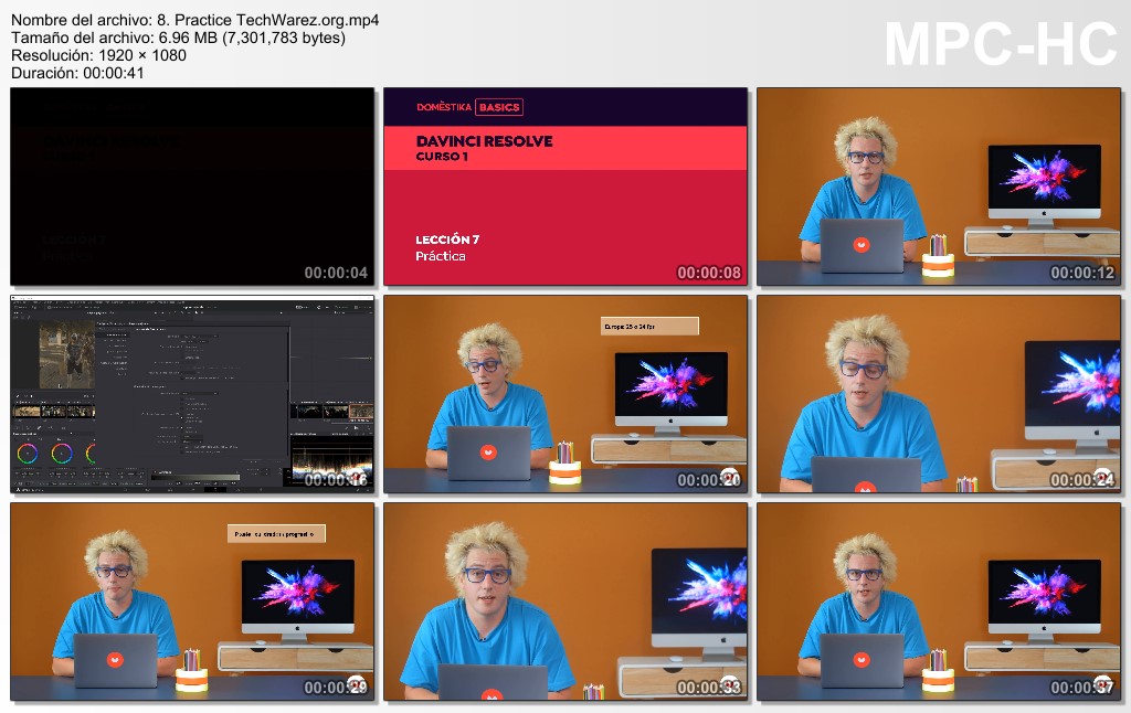 Introducción a DaVinci Resolve para la Corrección de Color en español