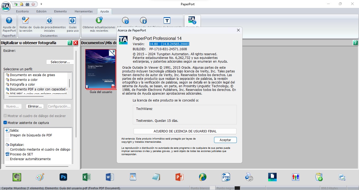 Tungsten PaperPort Pro (2026) v14.80 Full Español 